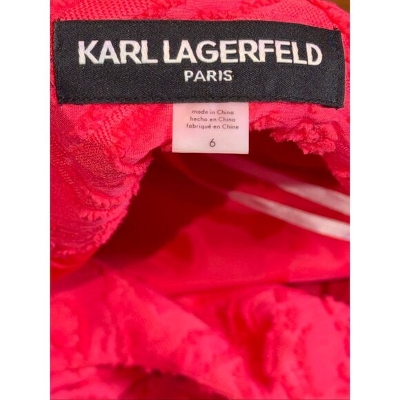 Karl Lagerfeld Paris Sleeveless A Line Dress - Picture 3 of 8